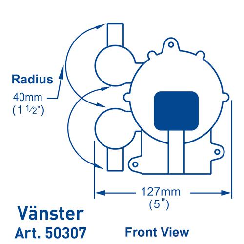 FOTPUMP WHALE MK3 VÄNSTER